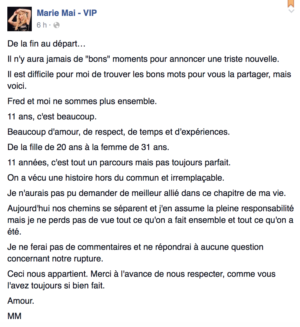 la vie n est faite que de rencontres et de séparations